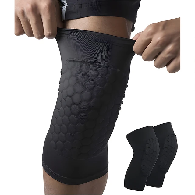 Knee Sleeve Compression Pads Basketball Wrestling Hex Padded Legs