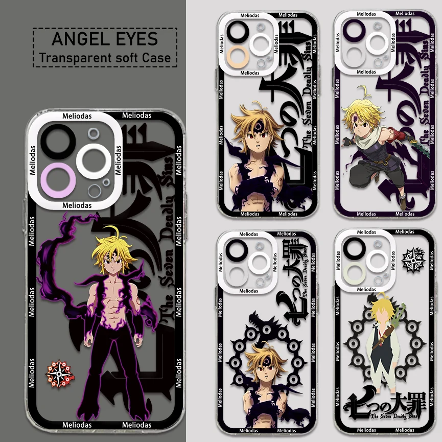 

Anime Seven Deadly Sins Phone Case For iPhone 15 14 13 12 11 Mini Pro Max X XR XSMax 6S 6 7 8 Plus SE20 Transparent Cover