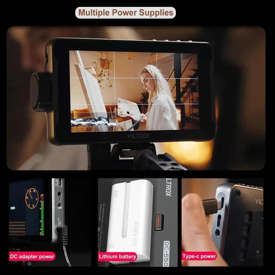 VILTROX DC-550 Pro DC-550 ポータブルモニター 5.5インチ 1920x1080