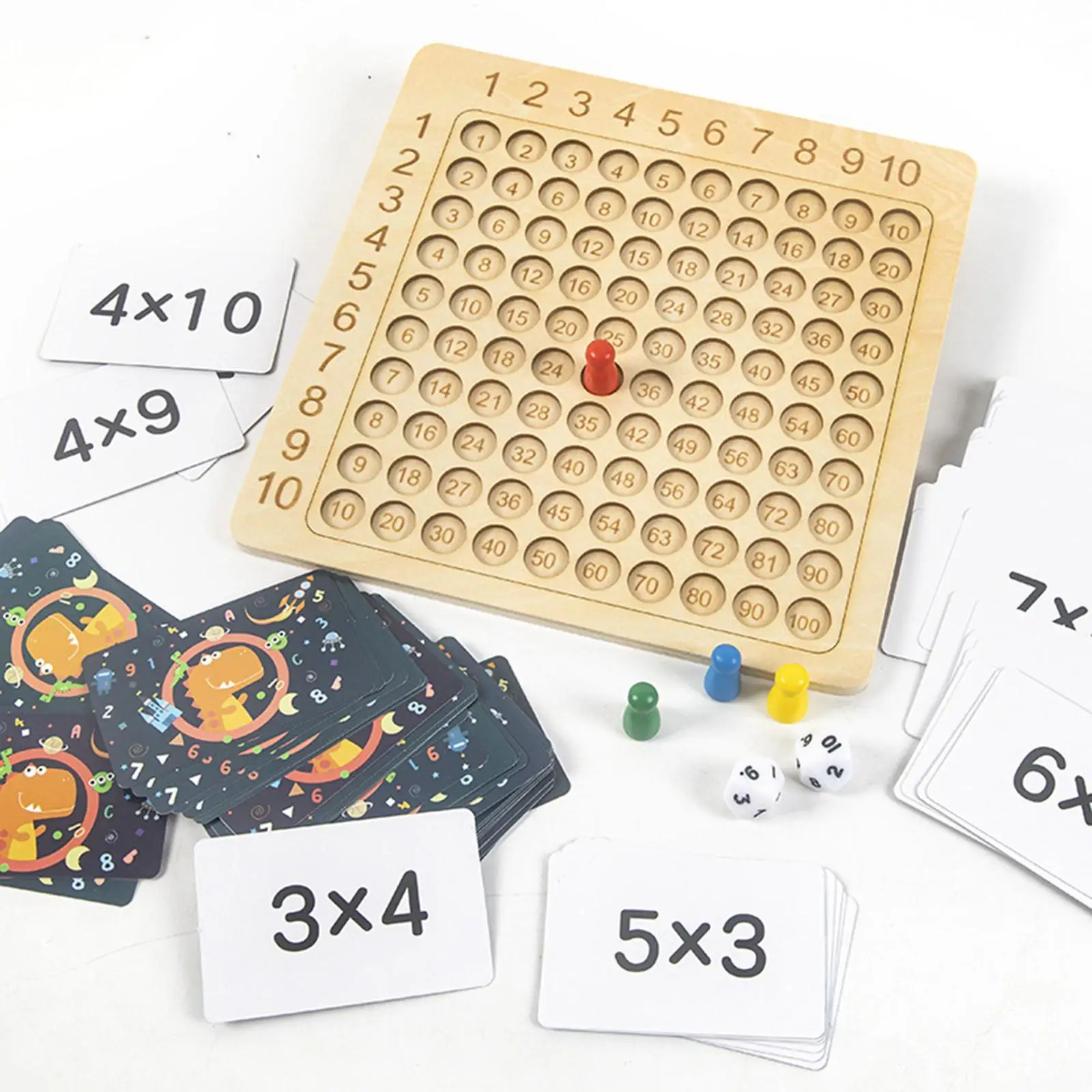 Placa de Aprendizagem de Matemática - Tabuada de Multiplicação Jogo de  Tabuleiro - Brinquedo de contagem infantil montessori, jogo de tabuleiro de  matemática, brinquedos educativos de