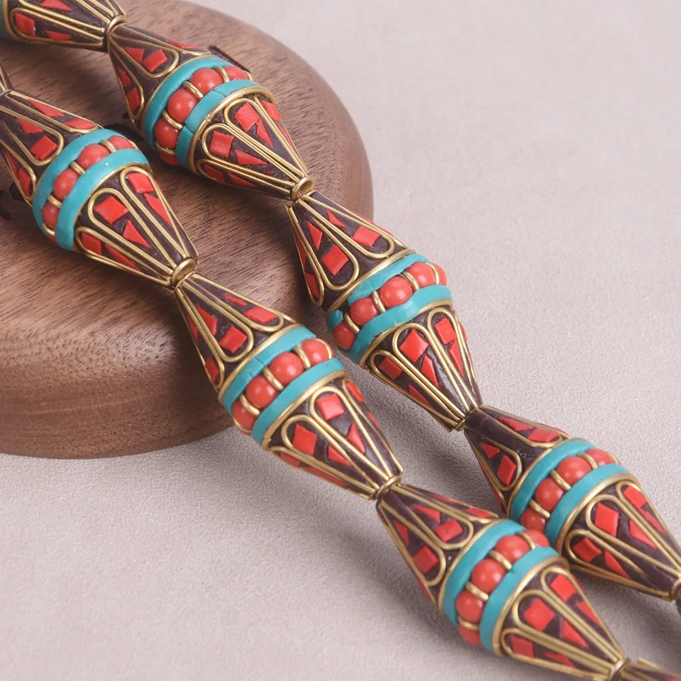 Collana Turchese Dal Nepal - Gioielli Del Commercio Equo E Solidale - Foto 10