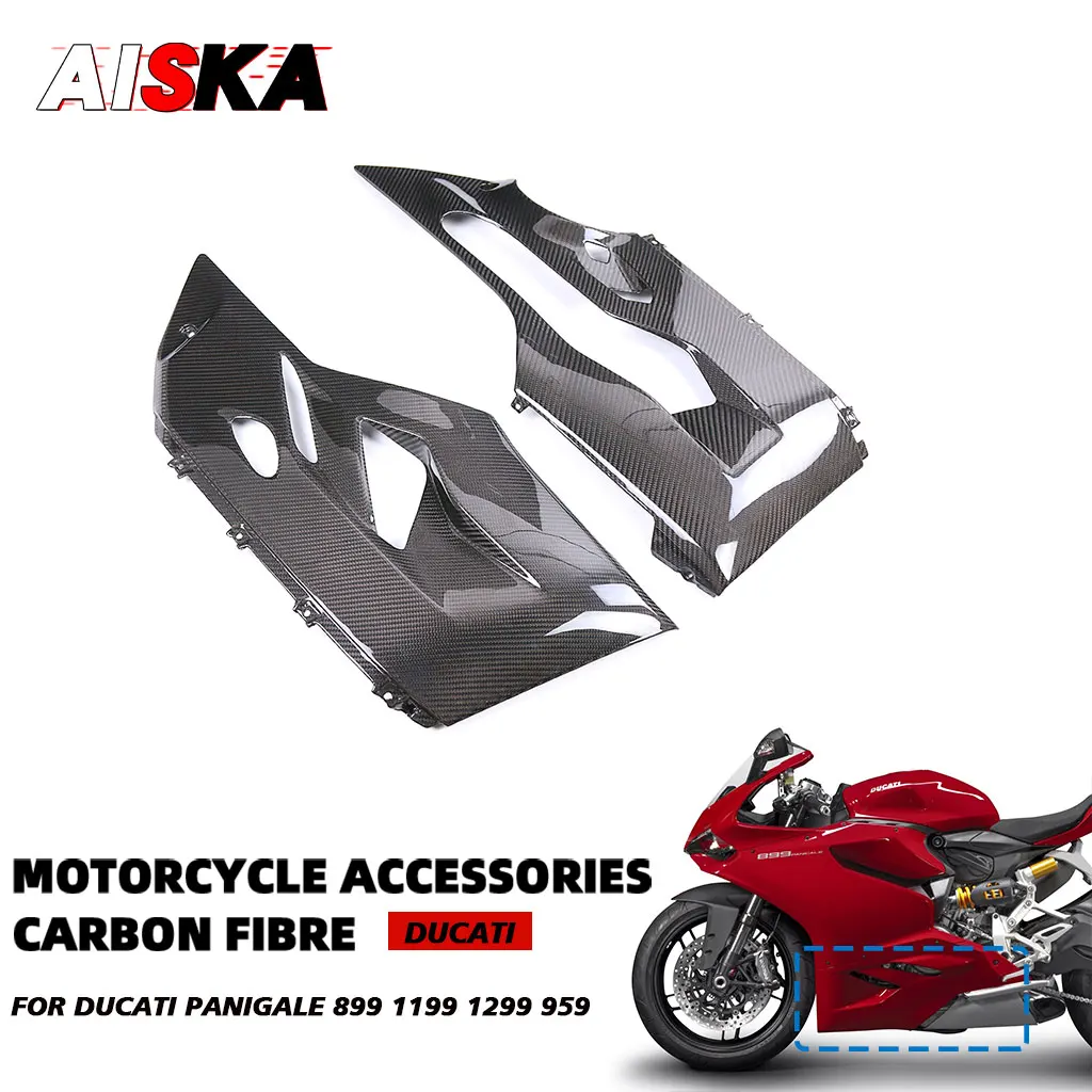 

100% 3K Carbon Fiber Belly Pan Lower Side Panel For DUCATI Panigale 1199 1299 899 959 Motorcycle Accessories Lower Side Fairings