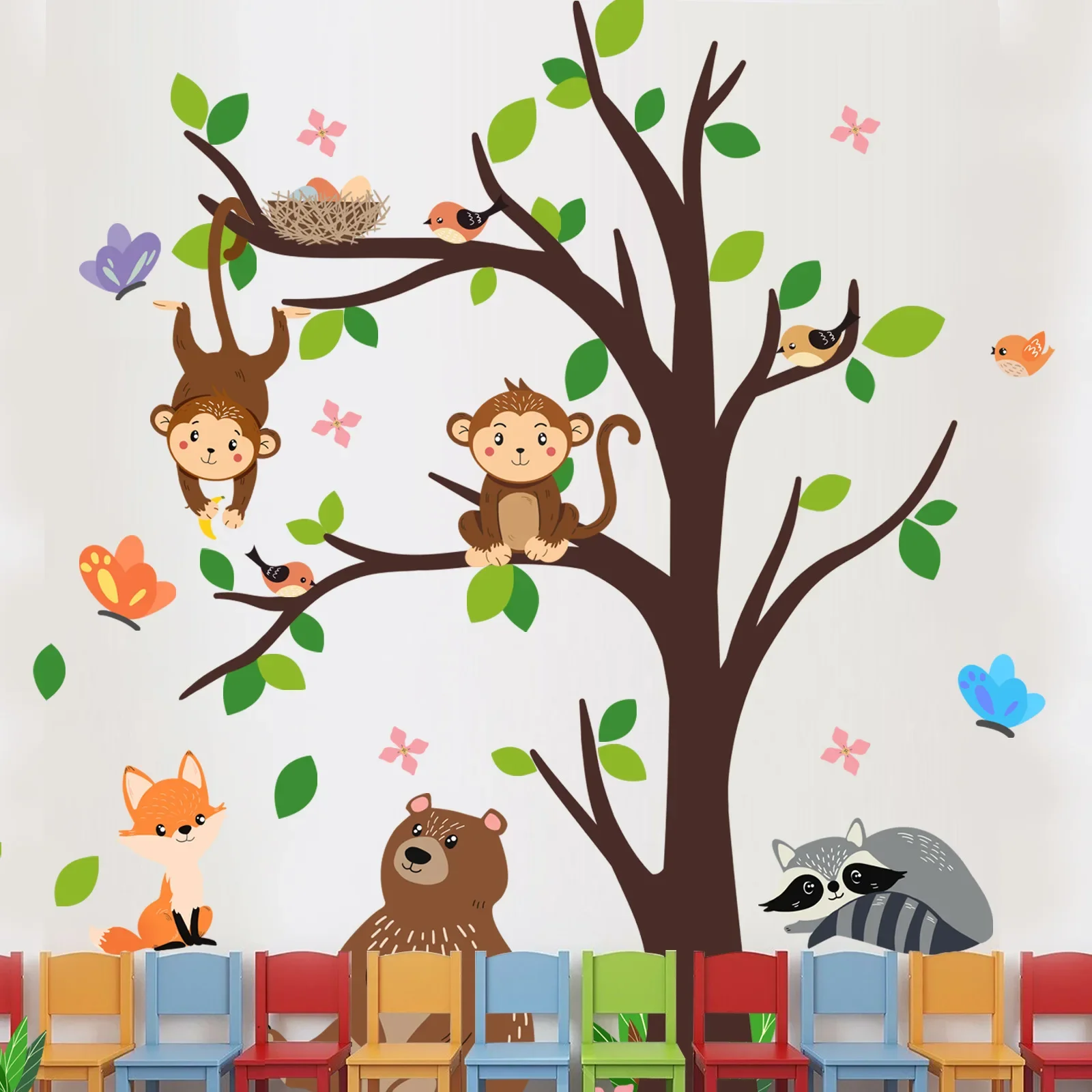 

Large Wall Stickers for Kids Child Room Decoration Nursery Decorative Cartoon Decor Home Interior Peel Stick Decals Baby Art