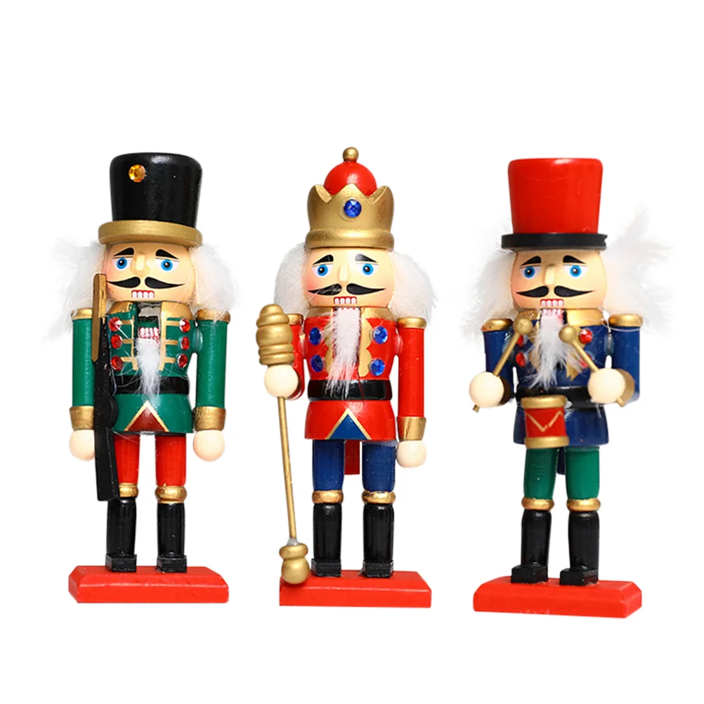 

Nutcracker Puppet Ornaments Desktop Decoration Cartoons Walnuts Soldiers