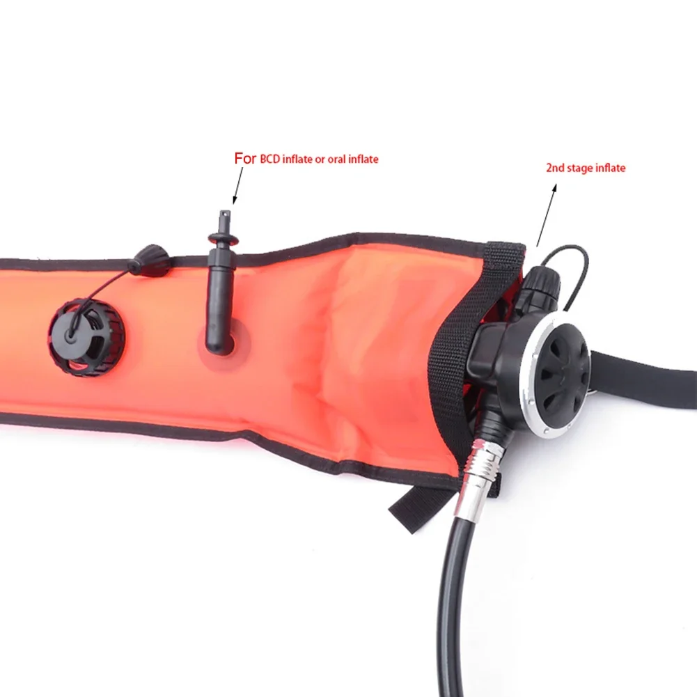 Marker Buoy Safety Inflatable SMB Buoy Set Storage Bag Diver Below Signal With Spool And Snap Diving Accessories 120x15cm