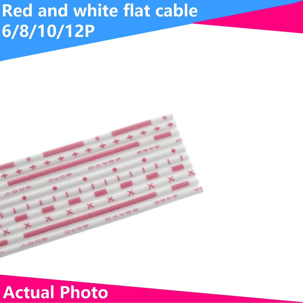 2 м красная/синяя белая UL2468 24/26AWG электронная проводка 6 7 8 9 10 12 контактов расширенный кабель питания из ПВХ изолированная медная линия