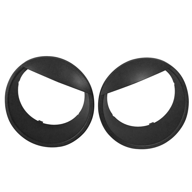 For Jeep Wrangler JK 2007 2008 2009 2010 2011-Car Front Lamp Headlight Cover Trim Black Parts Auto Light Accessories 1Pair headlight lamp cover