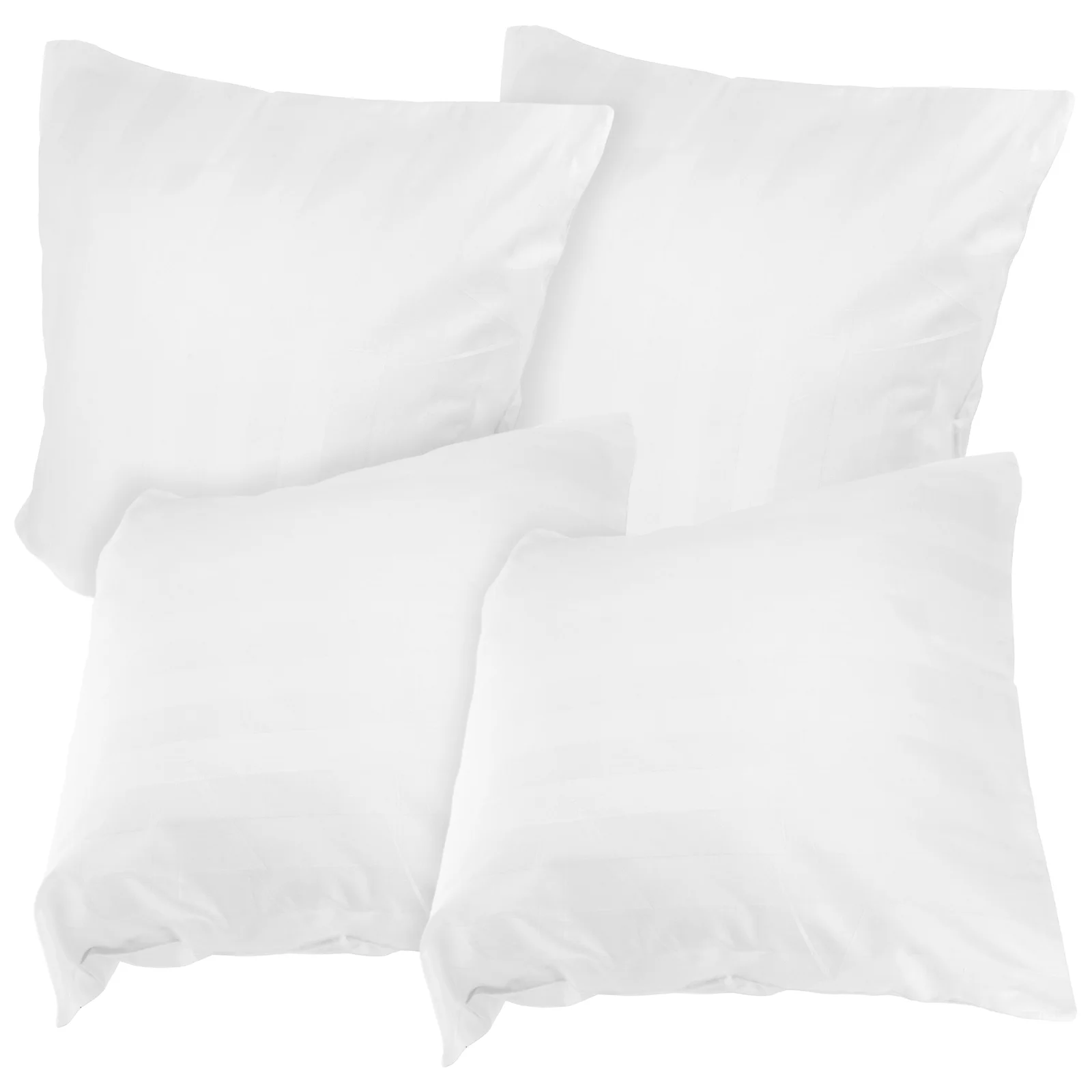 

4pcs Zippered Pillow Inner Case Bed Pillows Cotton Covers Filling Pillow Covers