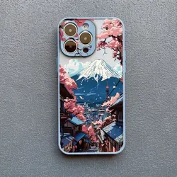 Japanese Snow Mount Fuji Scenic Phone Case - Shockproof Hard Matte Cover - iPhone 12 (-1)