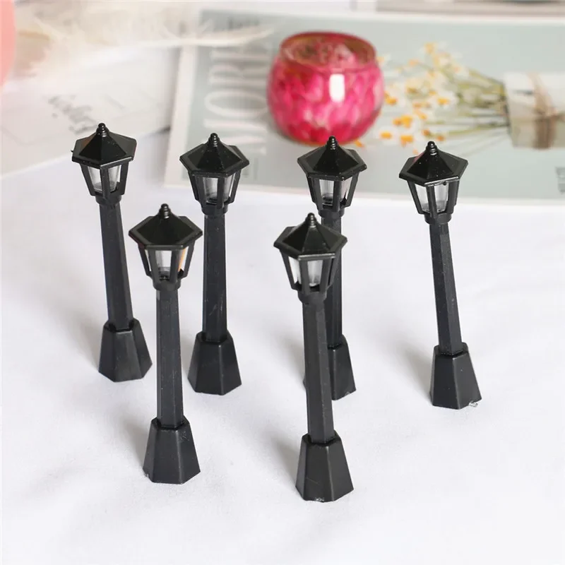 

Dollhouse Mini Street Light Model Streetlight Micro-Landscape Garden Accessories Dollhouse Miniatures Home Decor