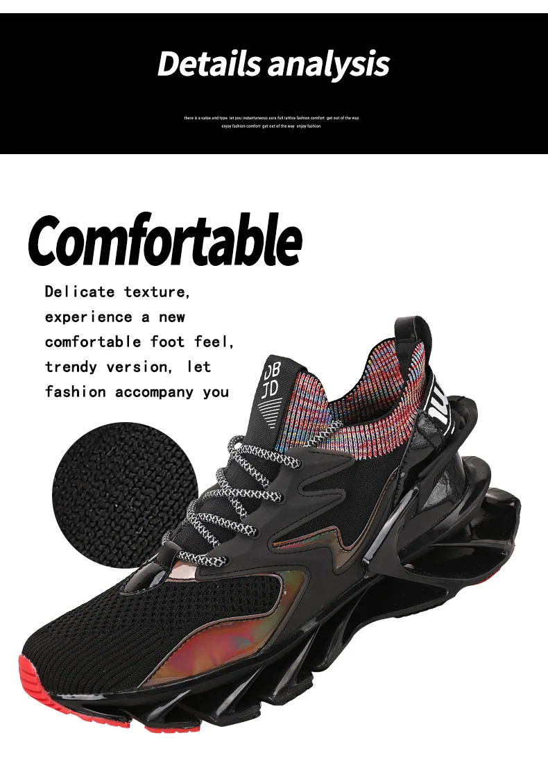 2023 New Anti-slip Sports Shoes Mesh Breathable Versatile Men's Shoes Lightweight Soft Sole Shock Absorbing Running Shoes