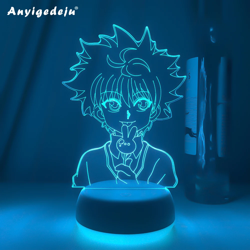 ハンター ハンターの形をしたledライト 素敵なナイトライト アクリル 装飾ライト 寝室に最適 誕生日プレゼント 新しいコレクション Aliexpress ライト 照明