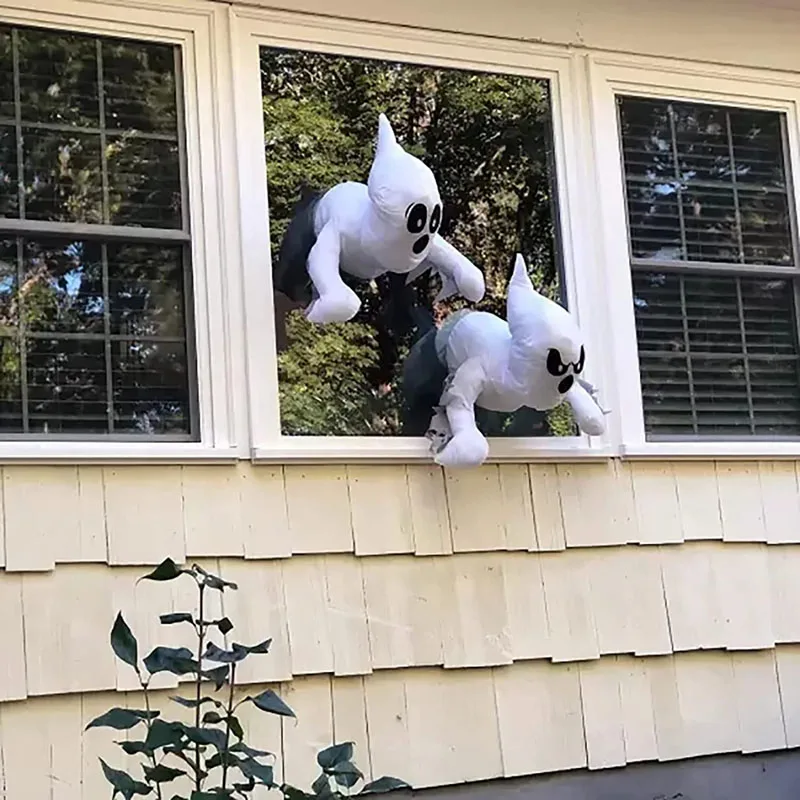 Ghost Window Decorations
 2022 Halloween Window Crashing Ghosts Halloween Window Decoration