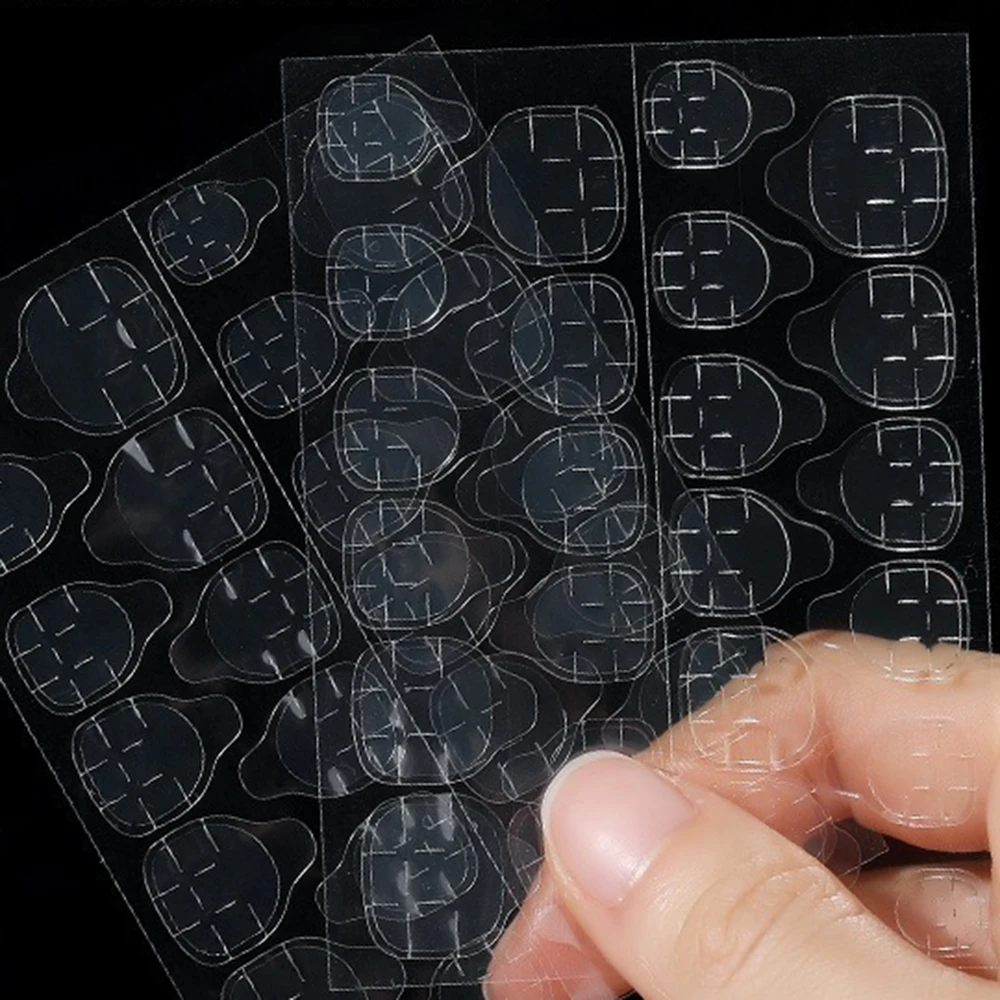 20 Sheets 480pcs Double Sided Adhesive Glue Sticker Sticky Tape Nail Glue For Fake Designs False Nails Art Tips Acrylic Manicure 3