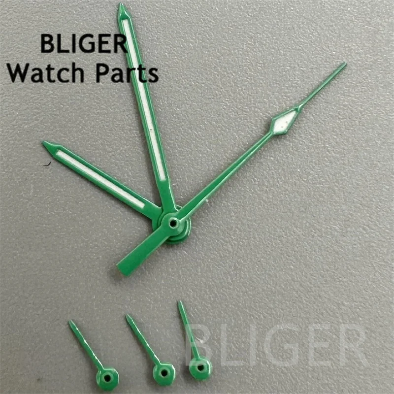 BLIGER Watch Hands Yellow/Green/Red/Orange/Multy Colors C3 Green Lume 6 Hands Fits VK63/VK64 Quartz Movement Watch Accessories