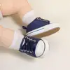 Lovely Newborn Baby Girl Boy Shoes Rubber Soft Sole Non-Slip Lace-Up Breathable Solid Color Shoes Indoor Outdoor Canvas Shoes 6