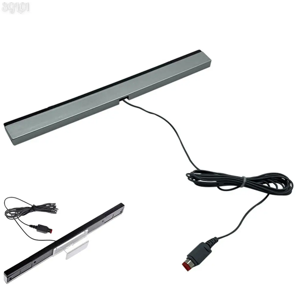 Wired Motion Sensor Receiver with Extension Cord Remote Infrared Ray IR Inductor Bar Wired Motion Sensor Bar for Nintendo Wii