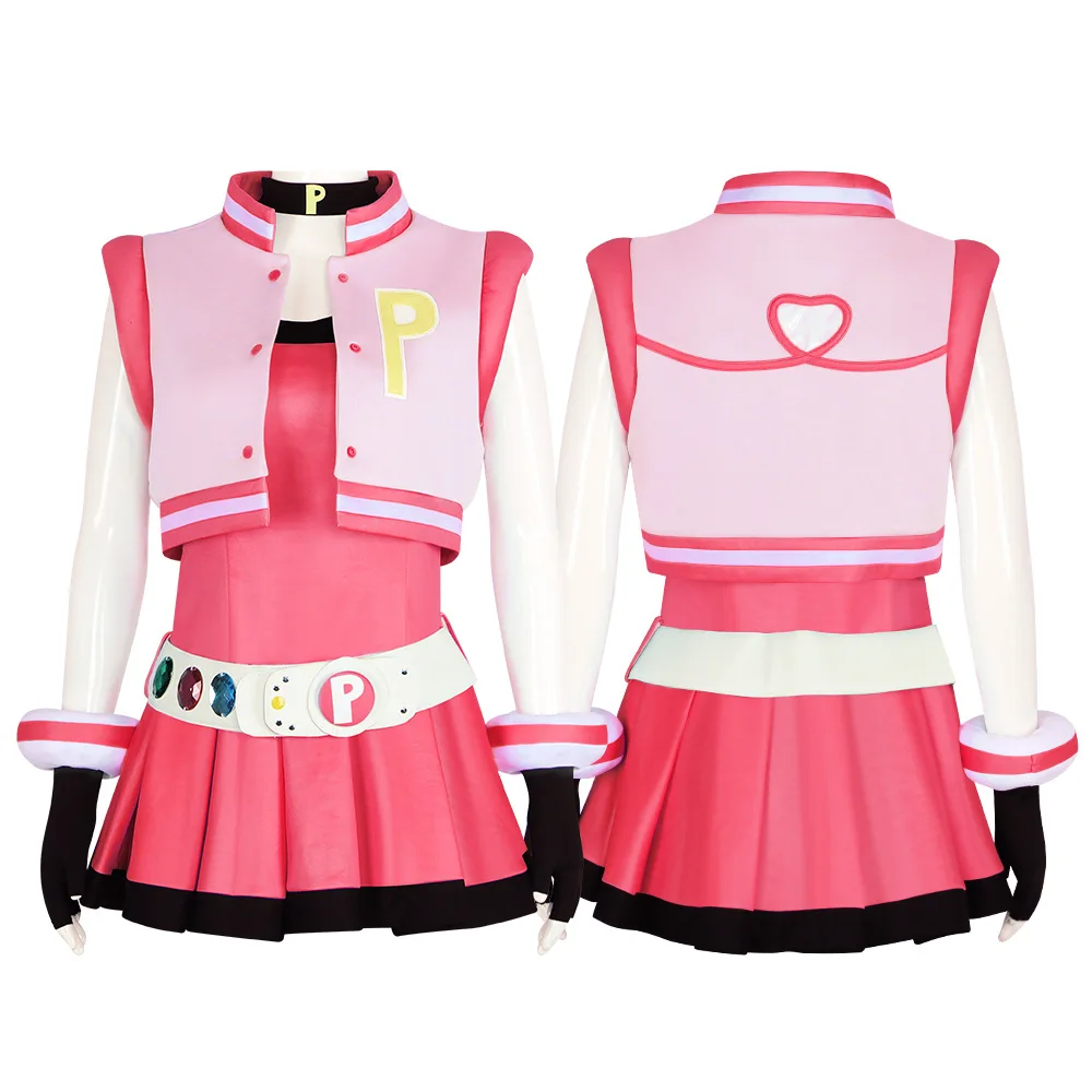 The Powerpuff Girls: Blossom | Buttercup & Bubbles Women's Costume Cosplay 16 Powerpuff Girls Bubbles Costume with Belt