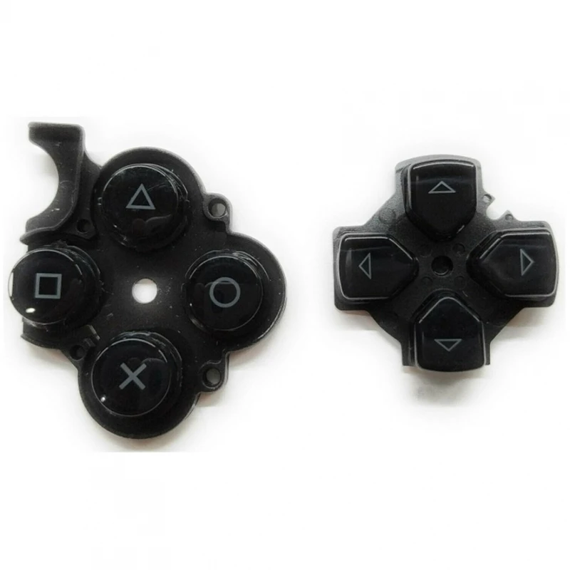 Pulsanti Di Ricambio Compatibili Con Sony Psp 3000 30004 Contatto In Gomma Nera Nera # Sony Psp 300X (Psp-3000, Psp-3001, Psp-3002, Psp-3003, Psp-3004