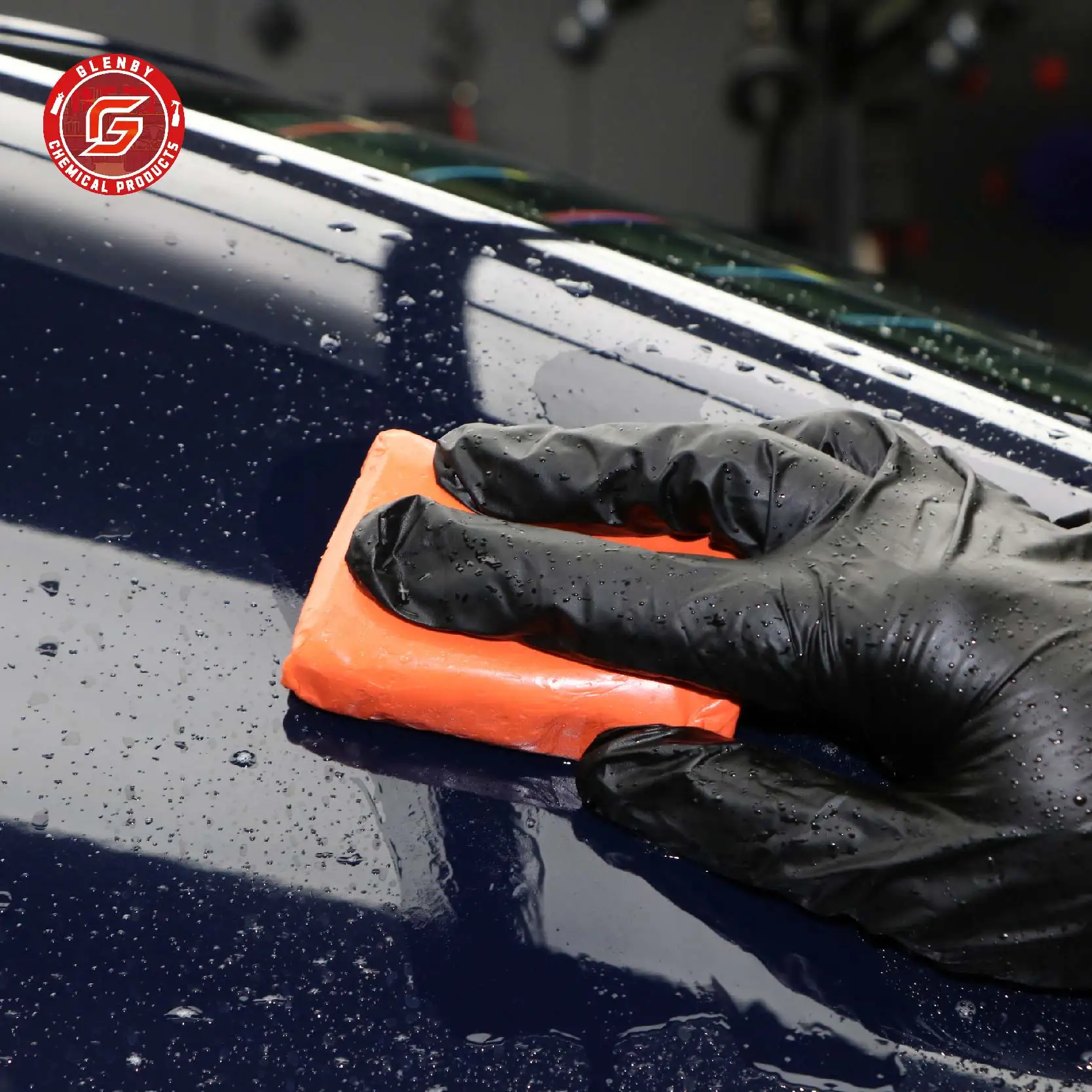 Clay Bar Detailing Auto Car Clean Wash Cleaner Sludge Mud Remove Magic Blue Car Cleaning Brush Accessories 1pc
