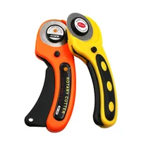 10pcs Patchwork Hob Roller Knife 45mm Leather Cutter With Blade Rubber Ring Cutting Blade Handle Roller 1