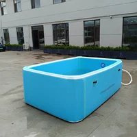 Piscine gonflable personnalisable pour enfants, piscine d'eau Portable en PVC avec tissu à Double paroi pour plusieurs personnes 4