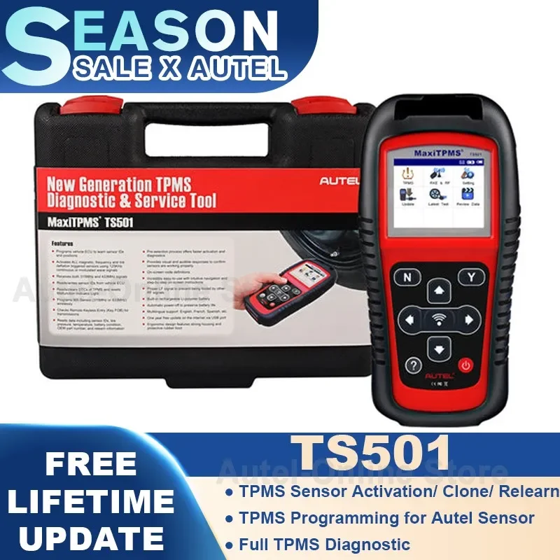 Autel MaxiTPMS TS501 TPMS Tire Pressure Sensors Activate and Decode Tool Scanner car diagnostic tool