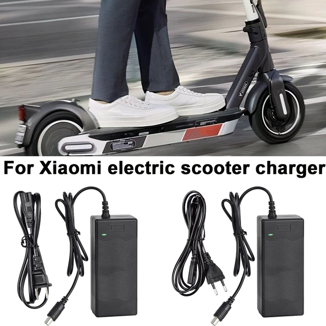 Chargeur d'origine pour Xiaomi M365, prise 42V 1,7 A, adaptateur de batterie,  alimentation pour scooter électrique, pièces de skateboard ata jia M365 -  AliExpress