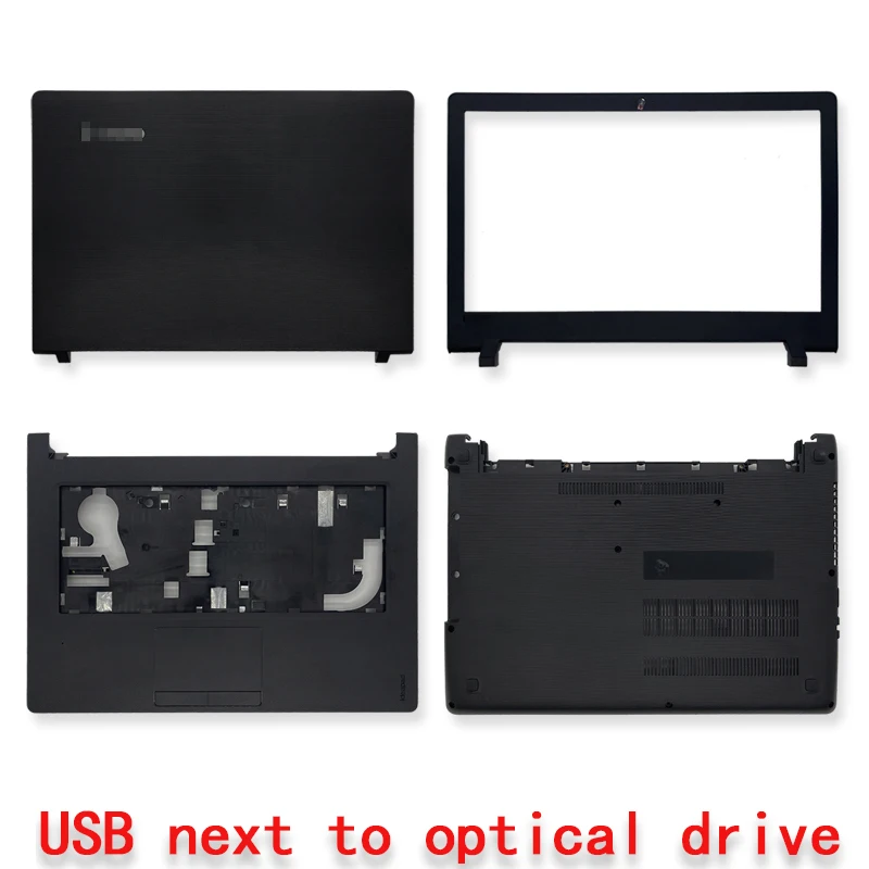 

Новый чехол для ноутбука lenovo ideapad серии 110-14 110-14ISK, Черная задняя крышка/Передняя панель/Упор для рук/Нижняя крышка