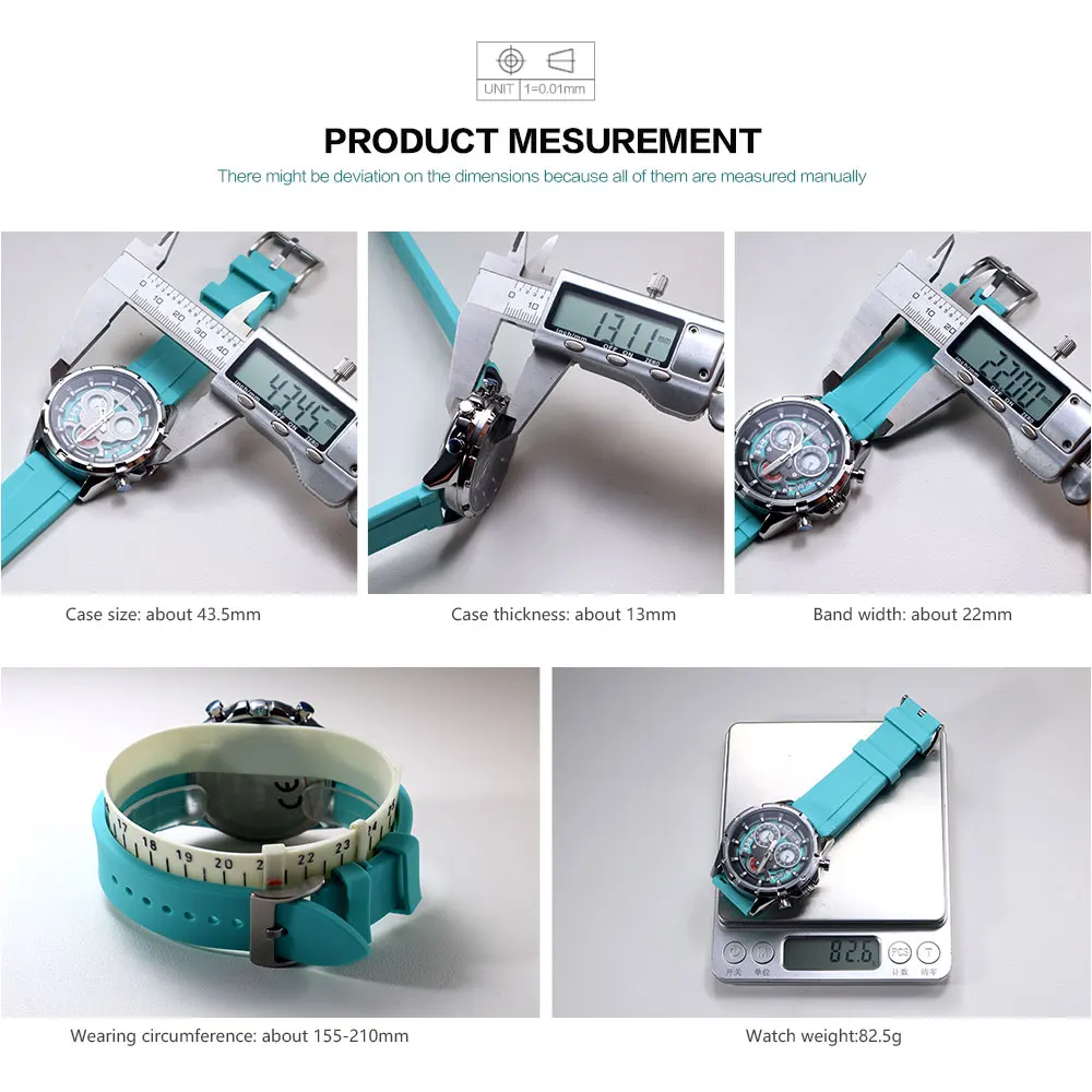 MEGIR Fashion Personalized Quartz Sports Chronograph Luminous Waterproof Men's Watch
