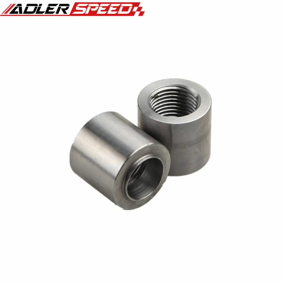 2 Raccordi NPT Femmina Da 1/8 In Alluminio Anodizzato Argento, Per Saldatura Su Tappo, Per Sistemi Idraulici E Pneumatici