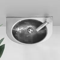 ติดผนังเหล็กสแตนเลส304ล้างห้องน้ำอ่างล้างหน้า 4