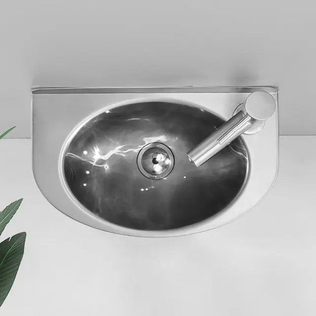 ติดผนังเหล็กสแตนเลส304ล้างห้องน้ำอ่างล้างหน้า 4