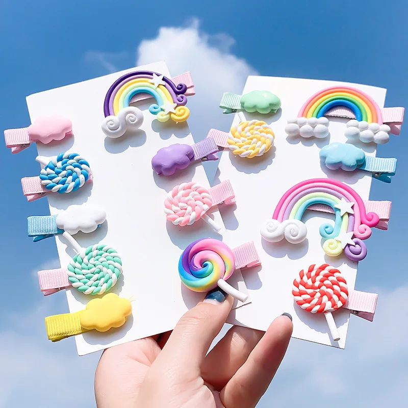 Hair Accessories Cute Hair Clips Rainbow Style Hair Accessories Girls
