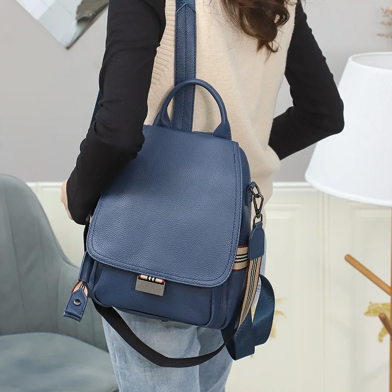 classy sling bags 2022 Women's Real Leather Backpacks High Quality Female Fashion Backpack For Girls School Bags Travel Backpack Ladies Sac A Dos awesome stylish backpacks