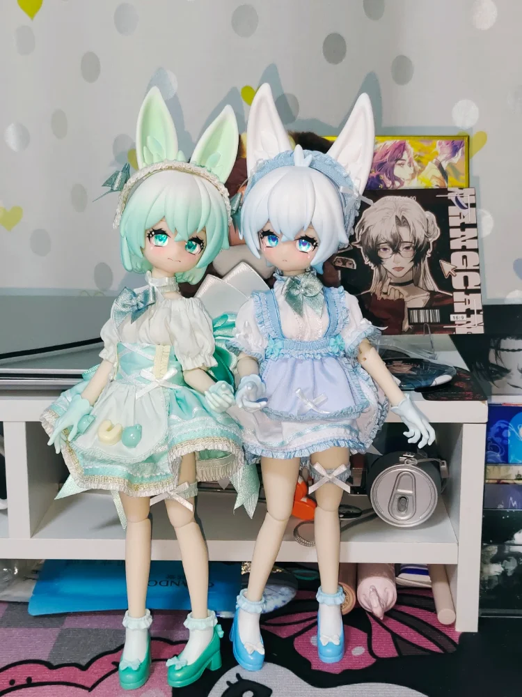 

Original Ufdoll Mini Tea Series Blind Box Movable Model Figurine Bjd Doll Limited Limit Elevator Series Valentine's Desktop Toys