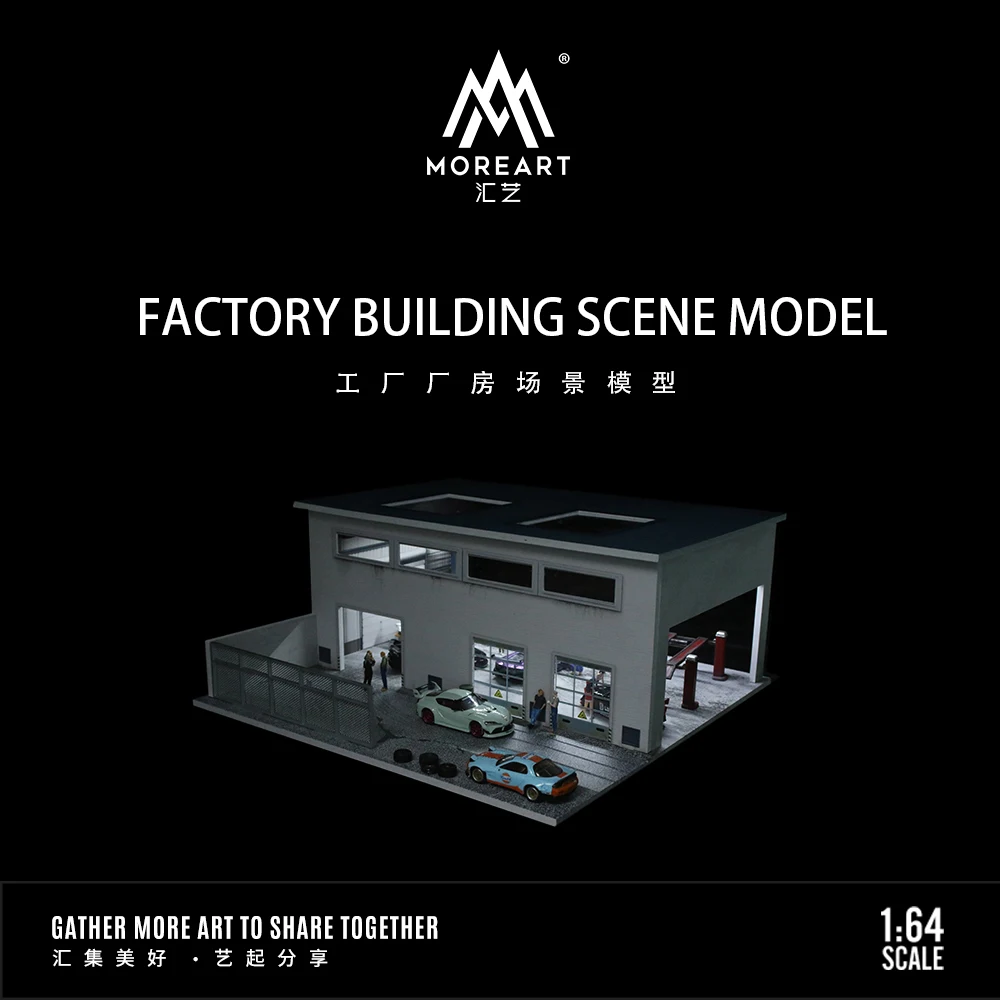 In Stock TimeMicro&MoreArt 1:64 Factory workshop theme lighting version assembly display scene 3