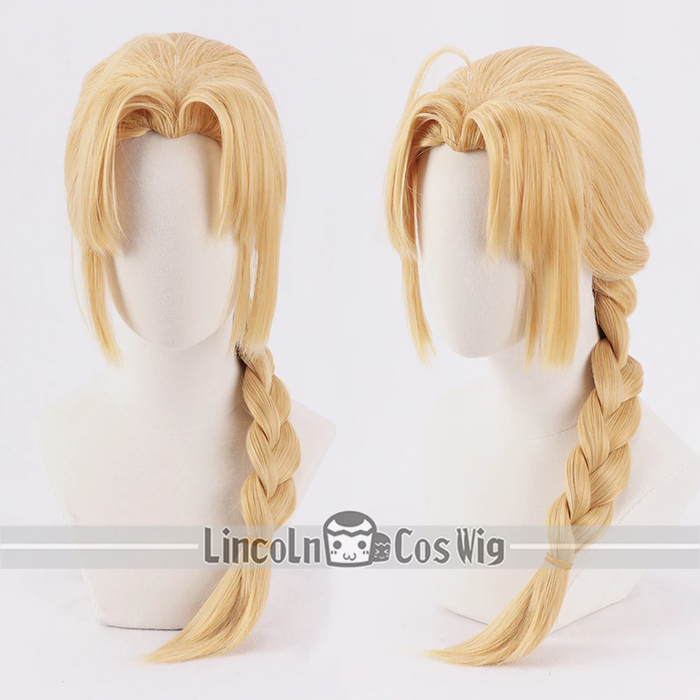 

Эдвард Элрик косплей парик аниме цельнометаллический Алхимик 50 см золотой плетеный синтетический волос термостойкий Хэллоуин ролевая игра Вечерние