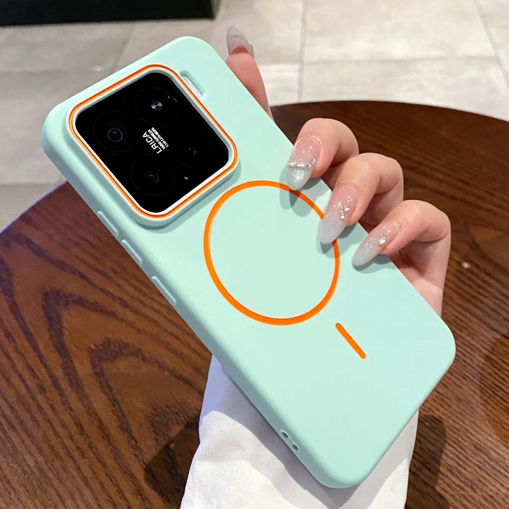 Enhanced Silicone Shockproof Magnetic Case - Bright Color, Soft Armor, Protective Cover