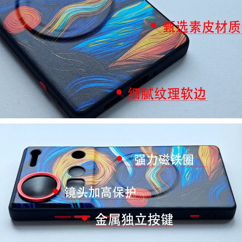 Magnetic PU Leather Skin-Friendly Phone Cover