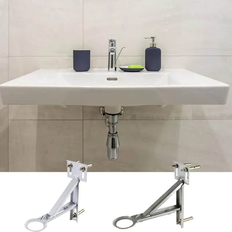 Undercounter Sink Supports Bathroom Sink Basin Support Bracket Kitchen Sink Bracket 9-12.5inch Adjustable Triangle Bracket 2