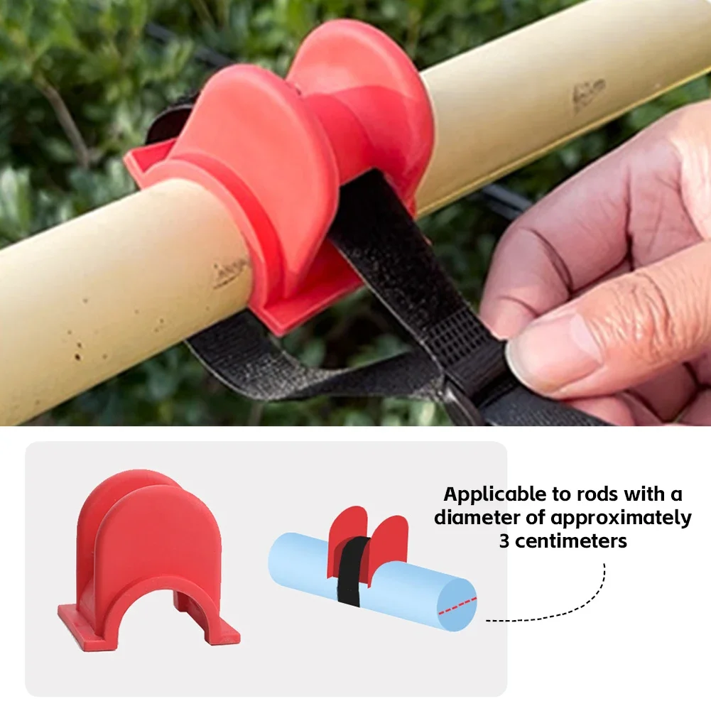 U Shaped Fishing Rod Bracket Portable TPE Fishing Rod Holder Fishing Boat Railing Fixing Rod For Fishing Rod Sea Pole Fishrod