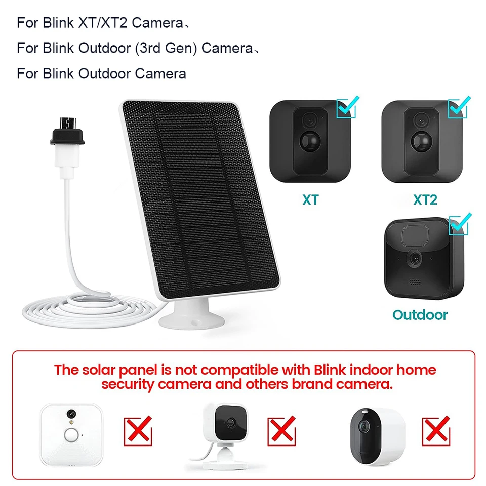 Pannello Solare 4W Per Blink Camera Outdoor - Compatibile Con XT2/XT E SimpliSafe - Foto 4