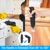 Electric Screwdriver Cordless 47 in 1 Rotated 90 Degrees Rechargeable Portable Screwdriver with LED for Home Office DIY Tools 6