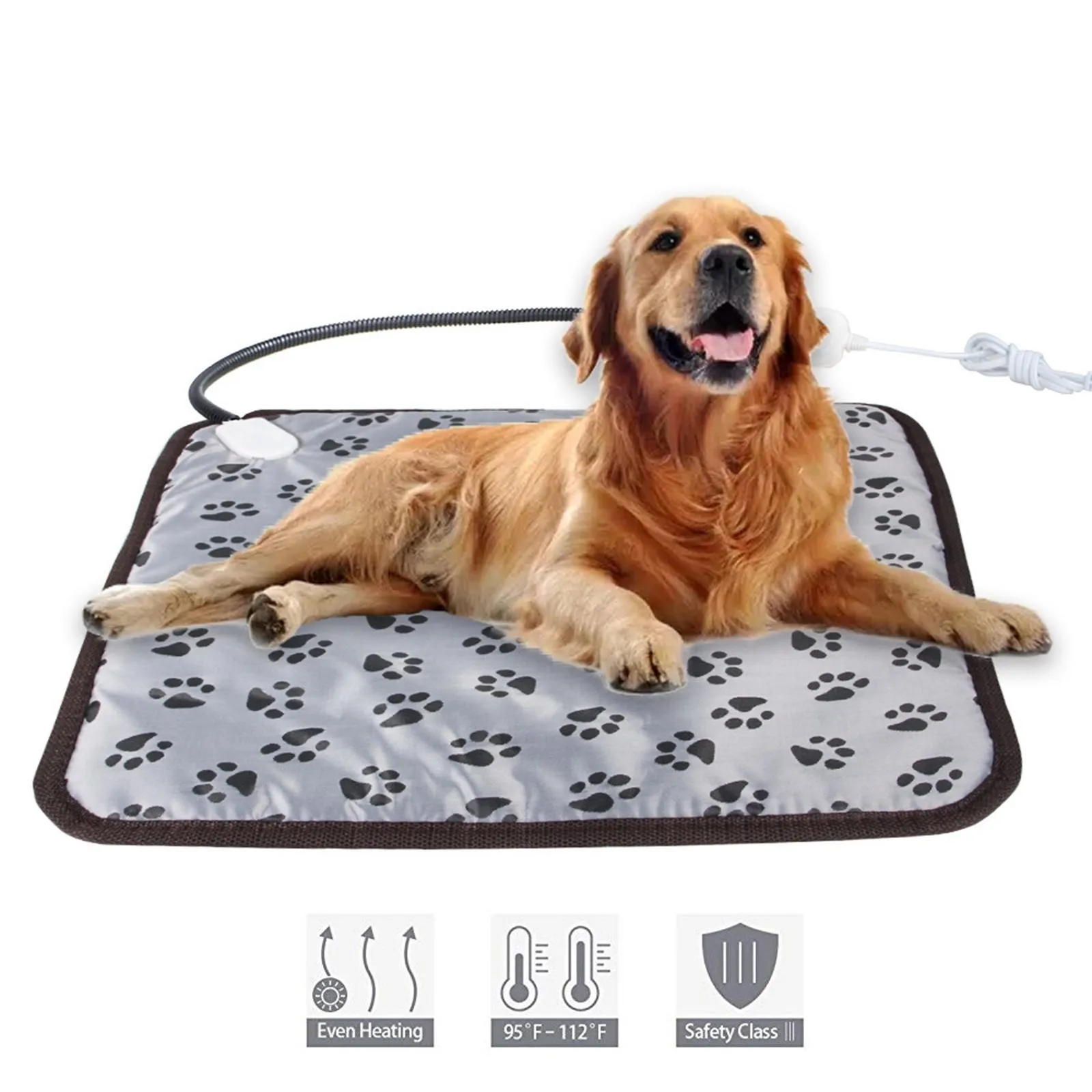 New Dog Adjustable Electric Heating Pad Temperature Waterproof Dog Heating Pad With Timer Pet