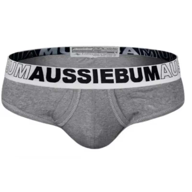 New mens breathable briefs with low waist and comfortable double-layer front pocket three-dimensional briefs 4