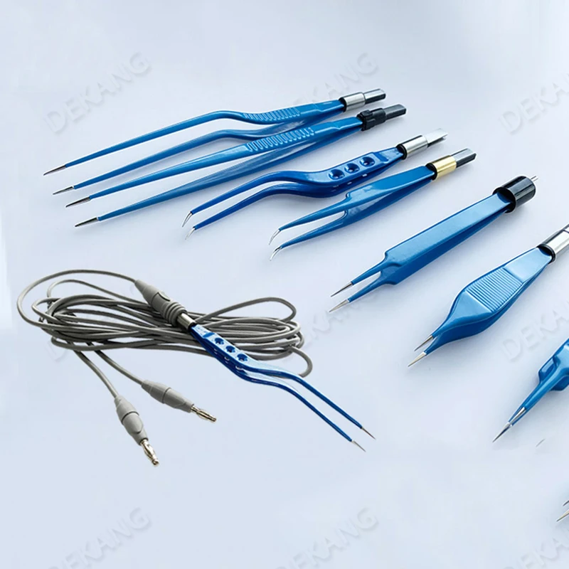 High Temperature And High Pressure Electrode Wire Bipolar Electrocoagulation Tweezers Compatible With Spring Light Electrocoagul surgical instruments
