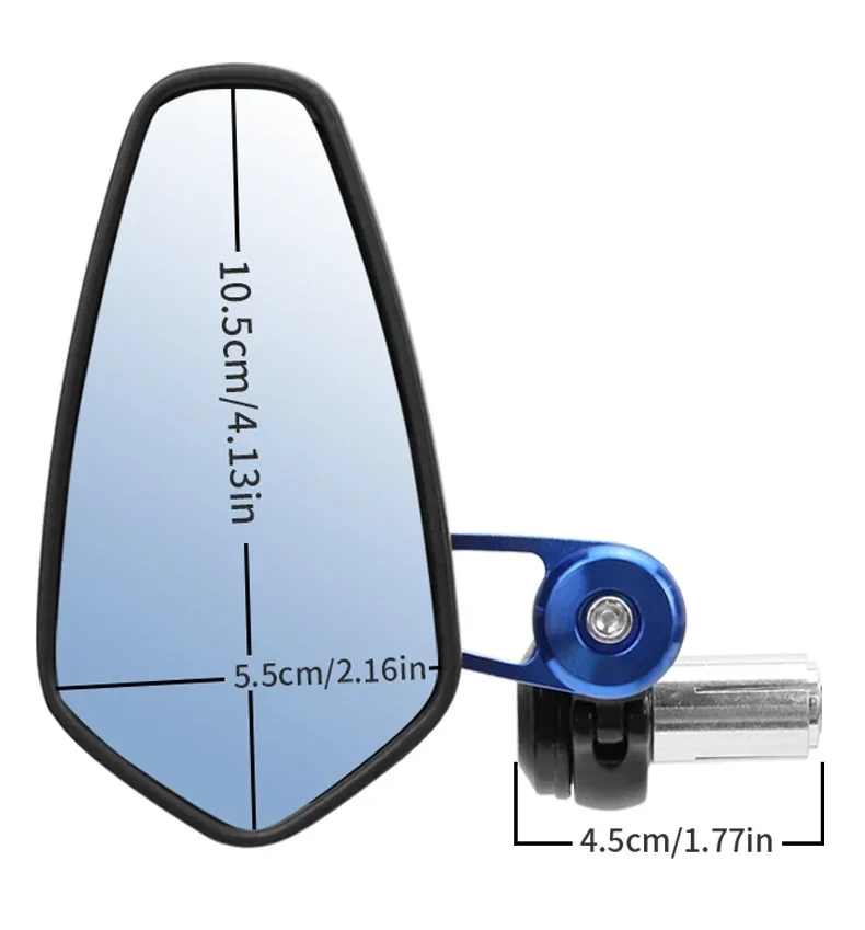 Motorcycle Mirror Handlebar Side Mirror 7/8