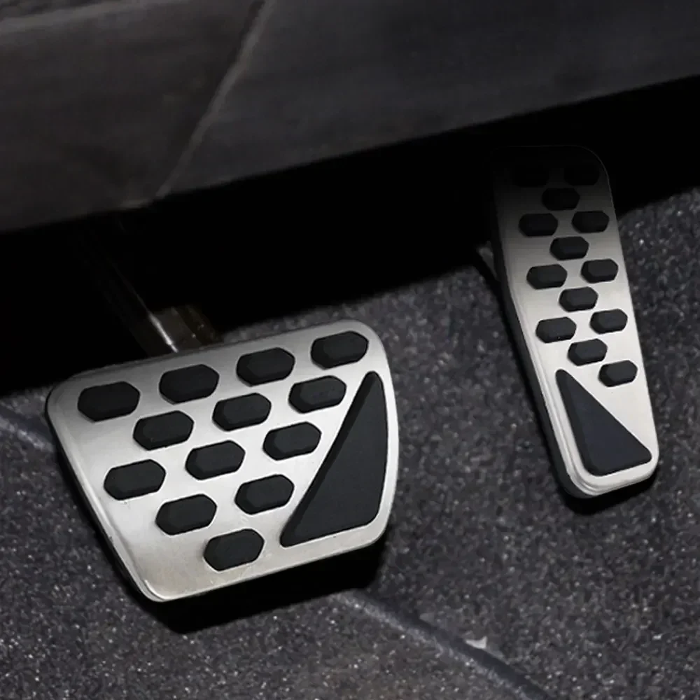 Car Pedals Slip Resistance Cover Stainless Steel Pedal Cover for Jeep Wrangler JL