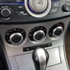 3Pcs Aluminum Alloy Car AC Knob for Mazda 3 M3 2004 - 2013 Air Conditioning Heater Control Switch Button Knobs Accessories 2